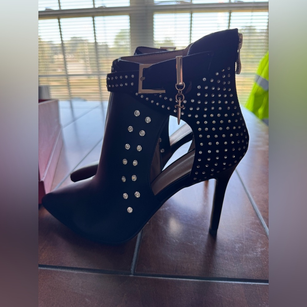 NIB Black Studded Ankle Boots